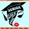Senior class of 2022 woman face svg