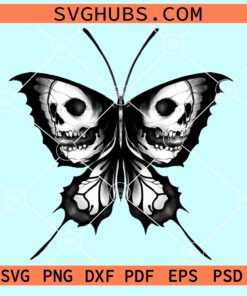 Skull Butterfly SVG