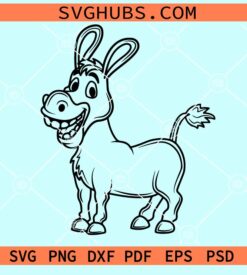 Smiling donkey SVG