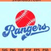 Texas Rangers MLB svg