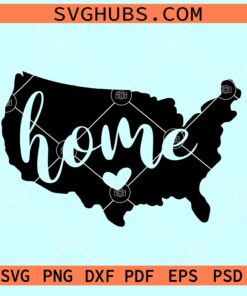 US Home Map Shape SVG