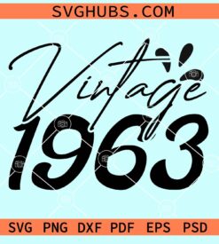 Vintage 1963 svg