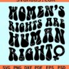 Women rights are Human rights SVG