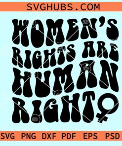 Women rights are Human rights SVG