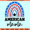 American mama rainbow svg