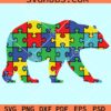 Autism bear svg