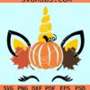 Autumn unicorn svg