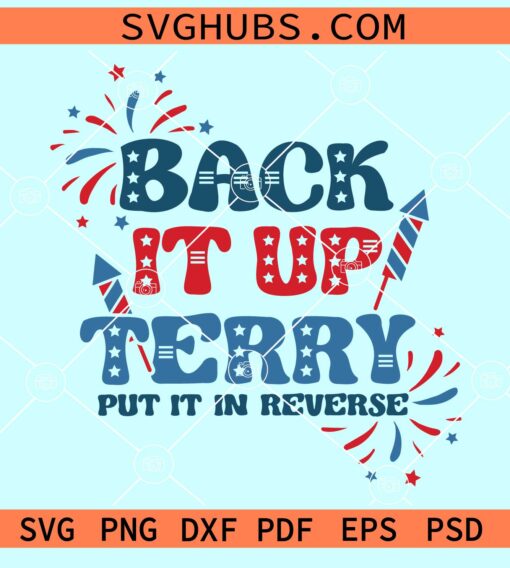 Back it up Terry put it in reverse svg