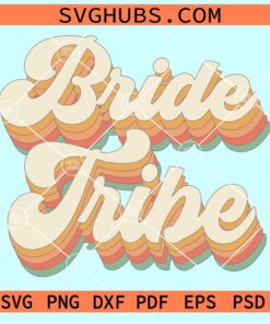 Bride tribe retro svg