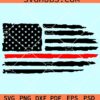 Distressed American firefighter flag svg