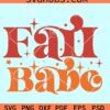 Fall Babe SVG