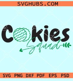 Girl scout cookies squad svg