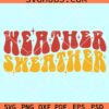 Heather sweather wavy letters svg