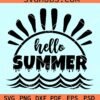 Hello dripping summer svg