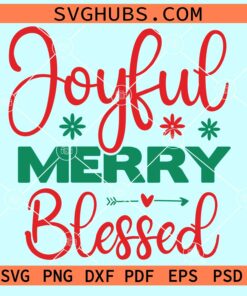 Joyful merry blessed svg