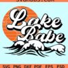 Lake babe retro svg