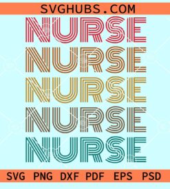 Mirrored vintage nurse svg