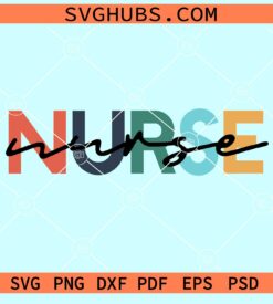 Retro nurse svg
