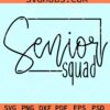 Senior squad svg