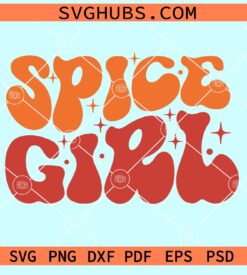 Spice girl wavy letters svg
