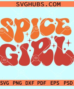 Spice girl wavy letters svg