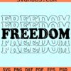 Stacked freedom svg