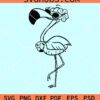 Summer flamingo clip art svg