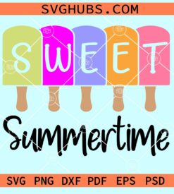 Sweet summer time popsicles svg