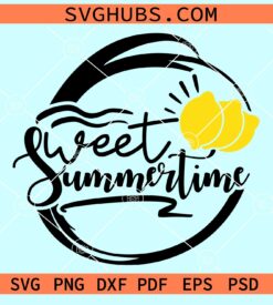 Sweet summertime peach fruits svg