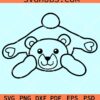 Teddy bear clipart svg
