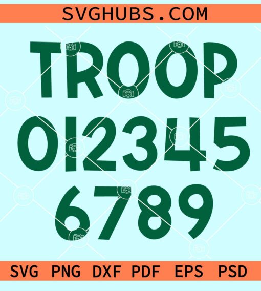 Troop numbers svg