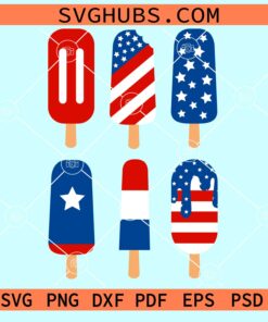 US Flag popsicles svg