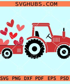 Valentine tractor svg