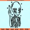 Alien Middle Finger Svg, Alien Svg, Middle finger alien svg