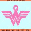Breast Cancer Wonder Woman SVG