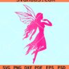Fairy girl silhouette svg