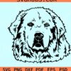 Great Pyrenees svg, Great Pyrenees mom svg, Great Pyrenees face svg