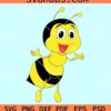 Happy bee svg, Cartoon happy bee svg, happy bee clipart svg