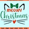 Meow Christmas svg