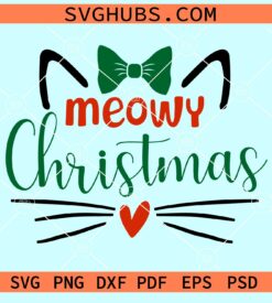 Meow Christmas svg