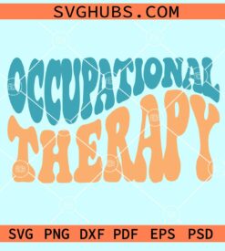 Occupational therapy wavy letters svg