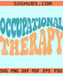 Occupational therapy wavy letters svg