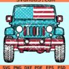 Patriotic Jeep svg