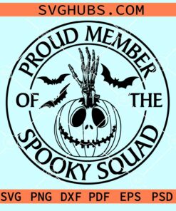 Proud member of the spooky squad svg