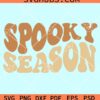 Spooky season wavy letters svg