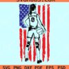 US Women basketball player svg, Basketball player flag svg, woman player svg