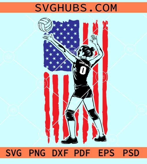 US Women volleyball player name svg