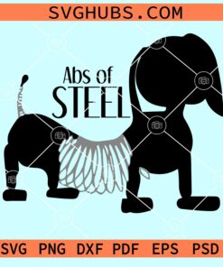 Abs of Steel Slinky Dog Story SVG
