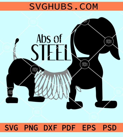 Abs of Steel Slinky Dog Story SVG