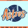 Astros baseball SVG